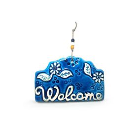 Cajuart Seramik Welcome Yazı Orta Dekoratif Duvar Dekoru Süs