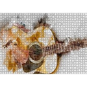 Caka Tablo Cakapuzzle Akustik Gitar Suluboya Efektli 1000 Parça Puzzle
