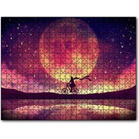 Caka Tablo Cakapuzzle Ay Manzarasında Sürreal Bisikletli 1000 Parça Puzzle