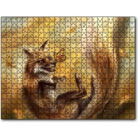 Caka Tablo Canavar Tilki ve Kelebekler 500 Parça Puzzle
