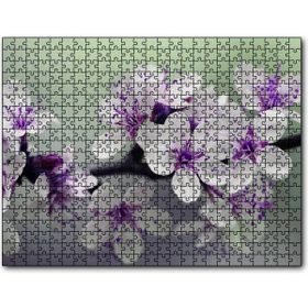 Caka Tablo Dalda Kiraz Çiçekleri 1000 Parça Puzzle