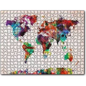 Caka Tablo Dünya Haritası Suluboya Mozaik 500 Parça Puzzle