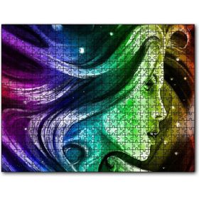 Caka Tablo Fantezi Soyut Sanat Kadın Görseli 500 Parça Puzzle