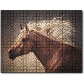 Caka Tablo Fırtına İçinde Kahve Rengi At Görseli 255 Parça Puzzle