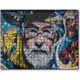 Caka Tablo Gözlüklü Sakallı Adam Duvar Boyama 120 Parça Puzzle