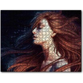 Caka Tablo Kahverengi Saçlı Kız 120 Parça Puzzle