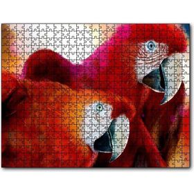 Caka Tablo Kırmızı Papağanlar 500 Parça Puzzle