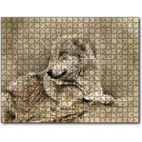 Caka Tablo Kurt Eski Fotoğraf 500 Parça Puzzle