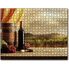 Caka Tablo Şarap Üzüm Bağı Görseli 255 Parça Puzzle