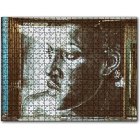 Caka Tablo Siyahi Kadın Temalı Duvar Boyama 1000 Parça Puzzle