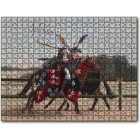 Caka Tablo Şovalyelerin Çarpışması Görseli 120 Parça Puzzle