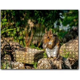 Caka Tablo Taşların Üzerindeki Sevimli Küçük Sincap 255 Parça Puzzle