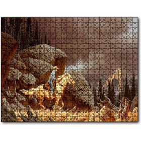 Caka Tablo Teksas Yanlız Kovboy Görseli 255 Parça Puzzle