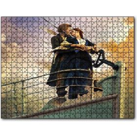 Caka Tablo Titanic Rose ve Jack Güvertede 255 Parça Puzzle