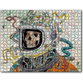 Caka Tablo Uzay Kıyafetli Kurukafa 500 Parça Puzzle