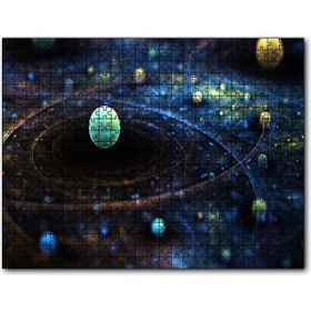 Caka Tablo Uzay Zaman Görseli 255 Parça Puzzle