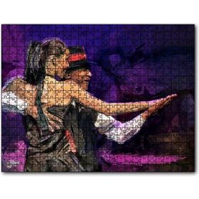 Caka Tablo Yağlı Boya Resmi Dans Figürü Görseli 120 Parça Puzzle