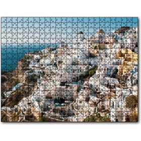 Caka Tablo Yunanistan Santorini Yamaç Evleri 255 Parça Puzzle