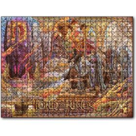 Caka Tablo Yüzüklerin Efendisi Dijital Film Afişi Görseli 255 Parça Puzzle