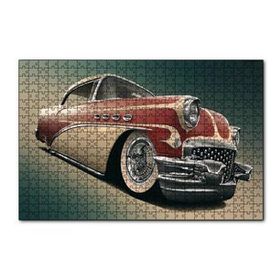Cakapuzzle 1956 Buick Special Kırmızı Beyaz 120 Parça Ahşap Puzzle