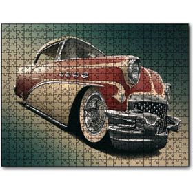 Cakapuzzle 1956 Buick Special Kırmızı Beyaz Mdf 500 Parça Puzzle