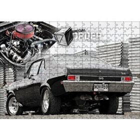 Cakapuzzle 1969 Chevrolet Nova Arka Görünüş 120 Parça Ahşap Puzzle