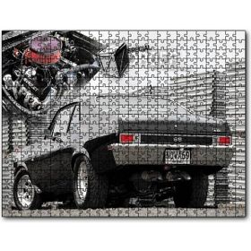 Cakapuzzle 1969 Chevrolet Nova Arka Görünüş Mdf 120 Parça Puzzle