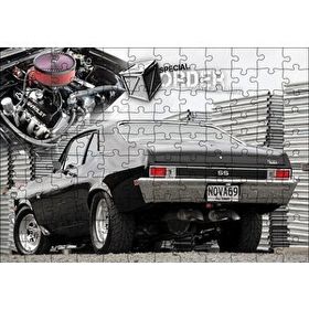 Cakapuzzle 1969 Chevrolet Nova Arka Görünüş Mdf 120 Parça Puzzle