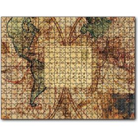 Cakapuzzle 2012 Eylül Kartpostal ve Dünya Haritası 500 Parça Puzzle