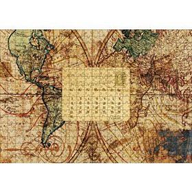 Cakapuzzle 2012 Eylül Kartpostal ve Dünya Haritası 500 Parça Puzzle