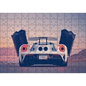 Cakapuzzle 2017 Ford GT Beş Sürüş Modu Görseli 120 Parça Ahşap Puzzle