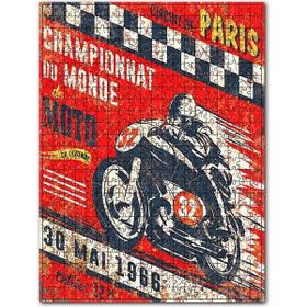 Cakapuzzle 30 Mayıs 1966 Motor Yarışı Görseli Ahşap 500 Parça Puzzle