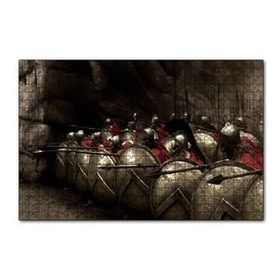Cakapuzzle 300 Spartalı Mızrak ve Kalkanlı Askerler Puzzle