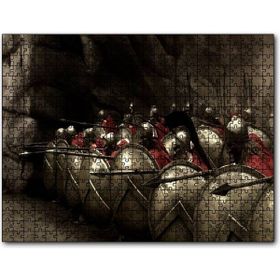 Cakapuzzle 300 Spartalı Mızrak ve Kalkanlı Askerler Puzzle