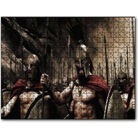 Cakapuzzle 300 Spartalı Mızraklı Savaşçılar Mdf 120 Parça Puzzle