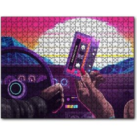 Cakapuzzle 80ler Arabada Teyp Kasedi Mdf 1000 Parça Puzzle