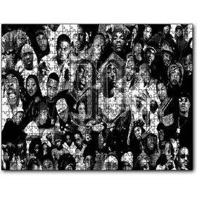 Cakapuzzle 90 Rap Şarkıcısı Monochrome Mdf 1000 Parça Puzzle