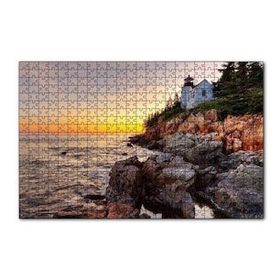 Cakapuzzle Acadia Milli Parkında Günbatımı ve Deniz 120 Parça Ahşap Puzzle