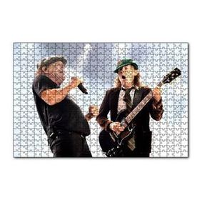 Cakapuzzle ACDC Angus ve Malcolm 120 Parça Ahşap Puzzle