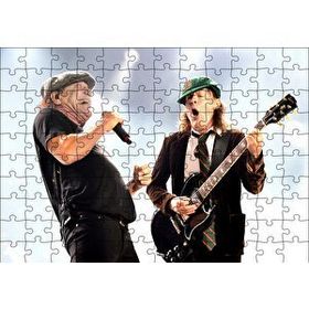 Cakapuzzle ACDC Angus ve Malcolm 120 Parça Ahşap Puzzle