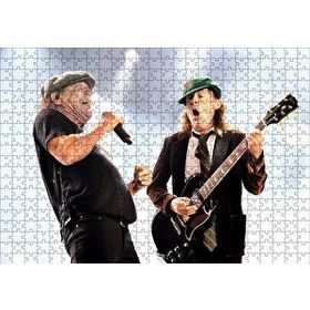 Cakapuzzle ACDC Angus ve Malcolm 120 Parça Ahşap Puzzle