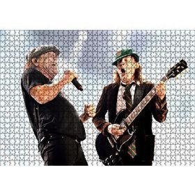 Cakapuzzle ACDC Angus ve Malcolm 120 Parça Ahşap Puzzle