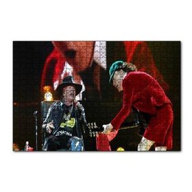 Cakapuzzle ACDC Angus ve Malcolm Yaşlı Kurtlar 120 Parça Ahşap Puzzle