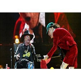Cakapuzzle ACDC Angus ve Malcolm Yaşlı Kurtlar 120 Parça Ahşap Puzzle