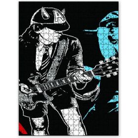 Cakapuzzle Acdc Angus Young Boynuzlu Şapka Çizim 120 Parça Puzzle