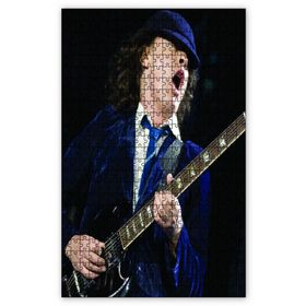 Cakapuzzle Acdc Angus Young Gitarist Ahşap 1000 Parça Puzzle