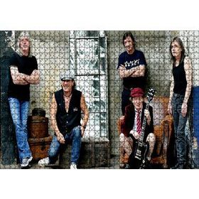 Cakapuzzle ACDC Grubun Tüm Üyeleri 120 Parça Ahşap Puzzle