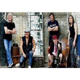 Cakapuzzle ACDC Grubun Tüm Üyeleri 120 Parça Ahşap Puzzle