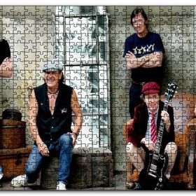 Cakapuzzle Acdc Grubun Tüm Üyeleri Mdf 1000 Parça Puzzle