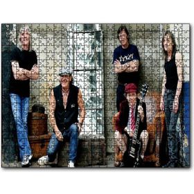 Cakapuzzle Acdc Grubun Tüm Üyeleri Mdf 255 Parça Puzzle